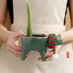 Frisky Kitty Ceramic Pot