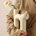 Frisky Kitty Tube Vase
