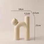 Frisky Kitty Tube Vase