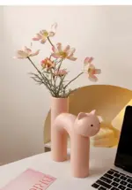 Frisky Kitty Tube Vase