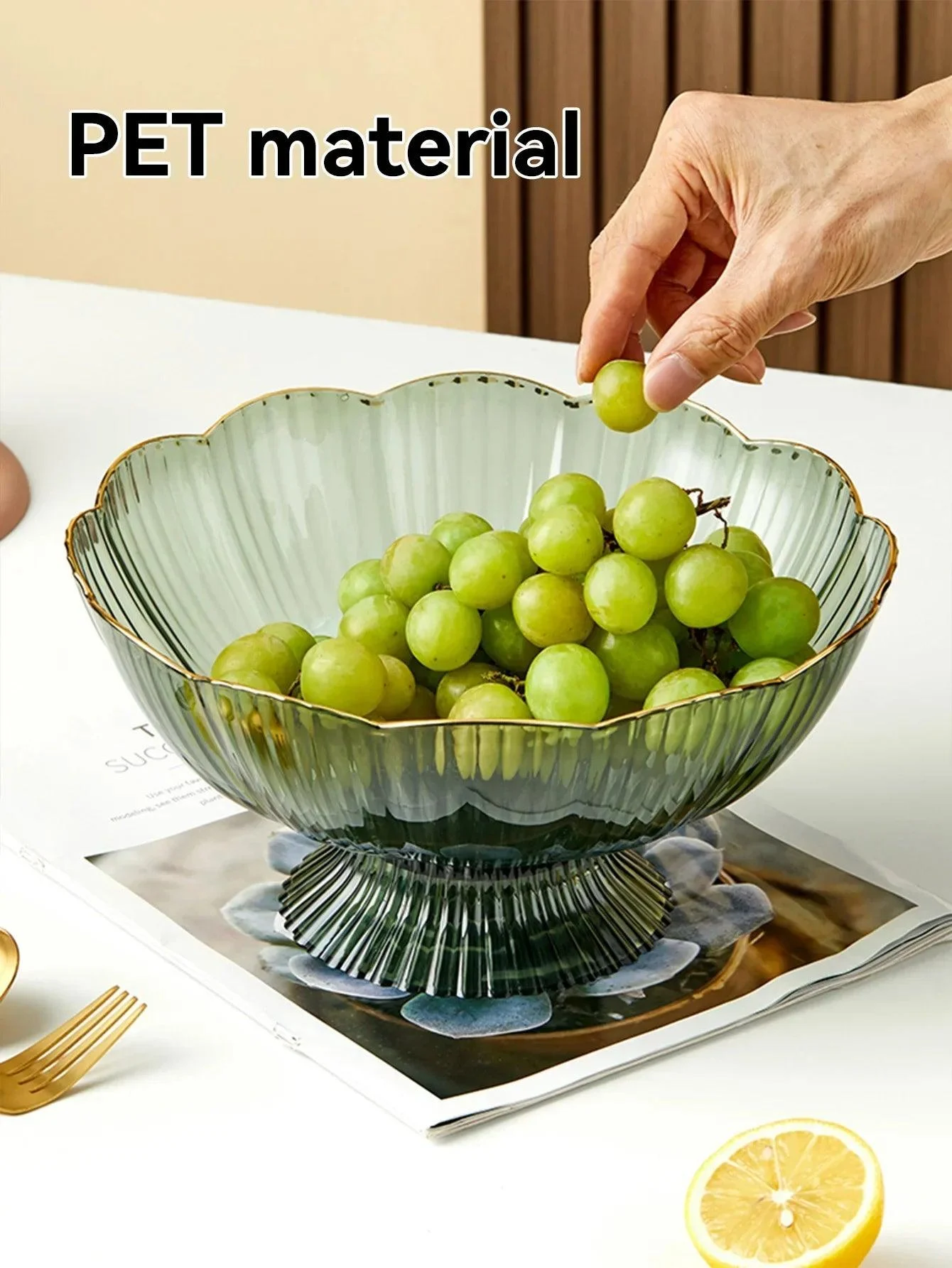 Fruit Basket - Multifunctional - Clear Plastic - With Drainable Bottom -  - #tag1#