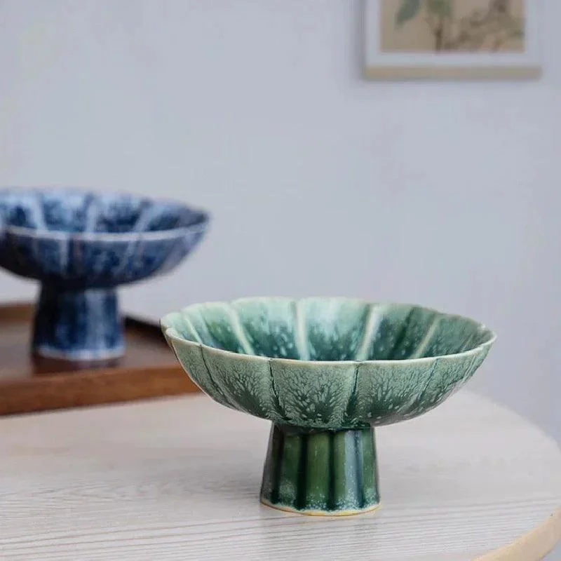 Fruit bowl - Elegance - Ceramic with High Legs -  - #tag1#