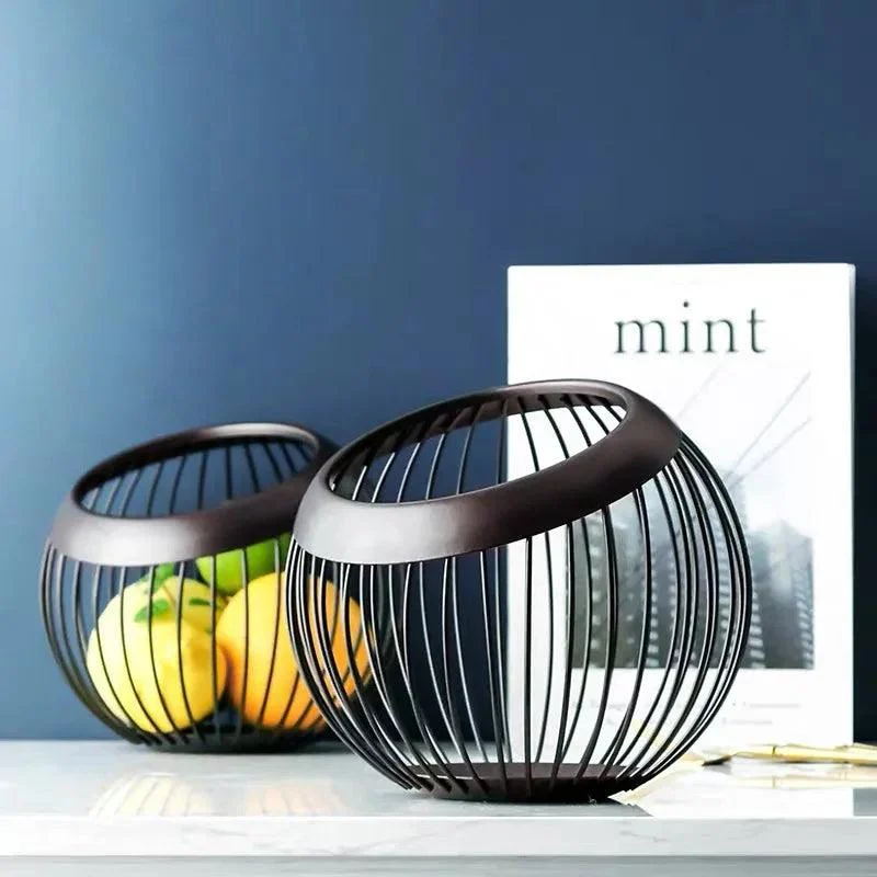 Fruit bowl - Iron Storage basket - Fruit basket - Nordic Style -  - #tag1#