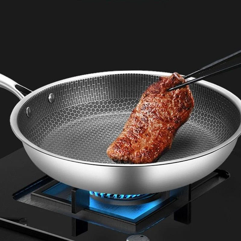 Frying pan - Stick-Free - Stainless Steel - Non-stick coating -  - #tag1#