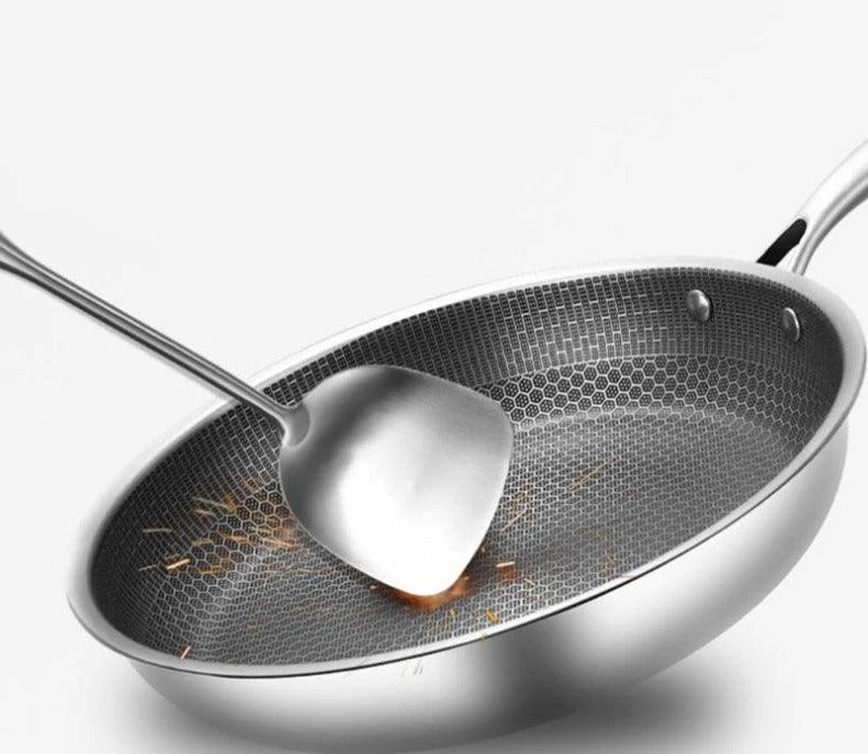Frying pan - Stick-Free - Stainless Steel - Non-stick coating -  - #tag1#