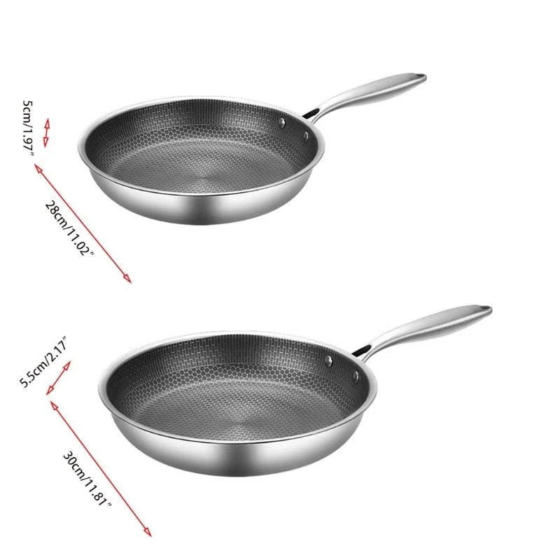 Frying pan - Stick-Free - Stainless Steel - Non-stick coating -  - #tag1#