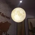 Full Moon 3D Hanging Lamp tag1