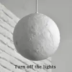 Full Moon 3D Hanging Lamp tag1