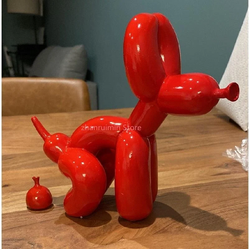 Funny Balloon Dog Figurine -