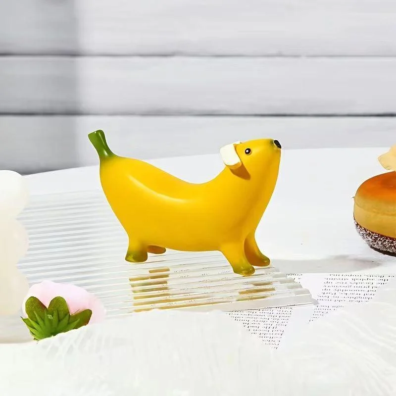 Funny Banana Dog Statue -