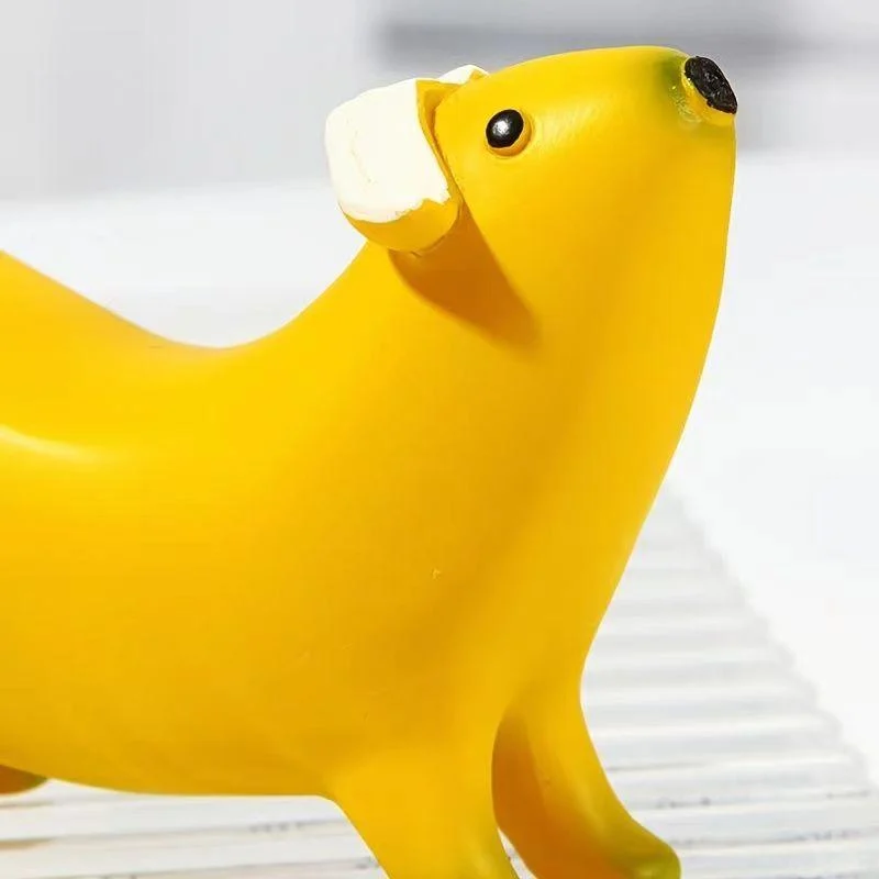 Funny Banana Dog Statue -