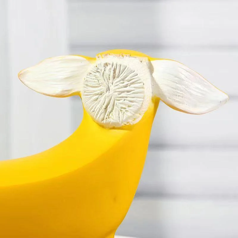 Funny Banana Dog Statue -