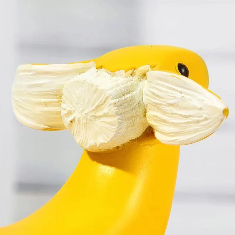 Funny Banana Dog Statue -