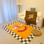 Funny Cartoon Style Abstract Rugs tag1