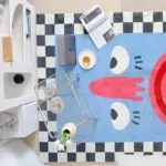 Funny Cartoon Style Abstract Rugs tag1