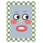 Funny Cartoon Style Abstract Rugs tag1