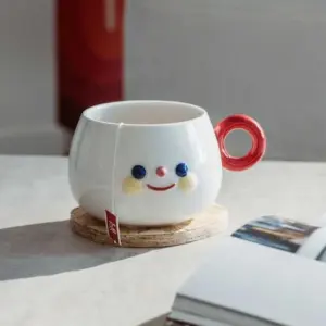 Funny Ceramic Cartoon Smile Mug - 