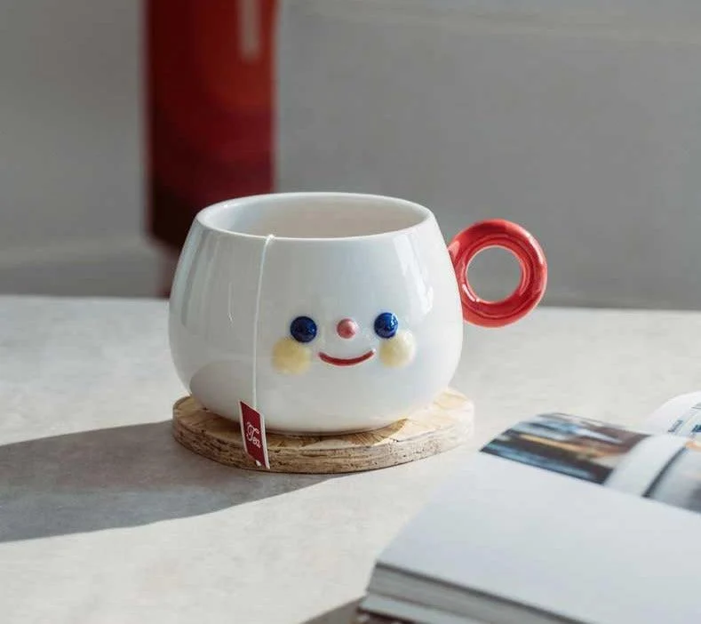 Funny Ceramic Cartoon Smile Mug -