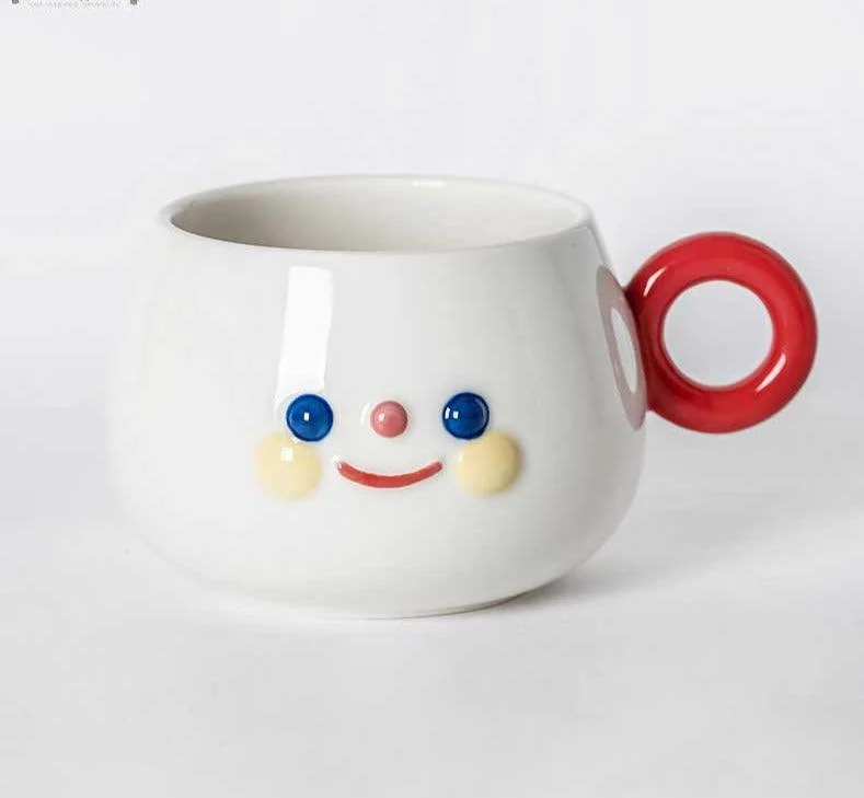 Funny Ceramic Cartoon Smile Mug -