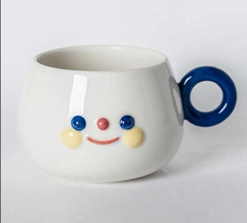 Funny Ceramic Cartoon Smile Mug -