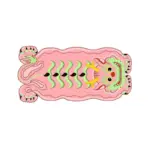 Funny Chubby Dragon Soft Rug tag1