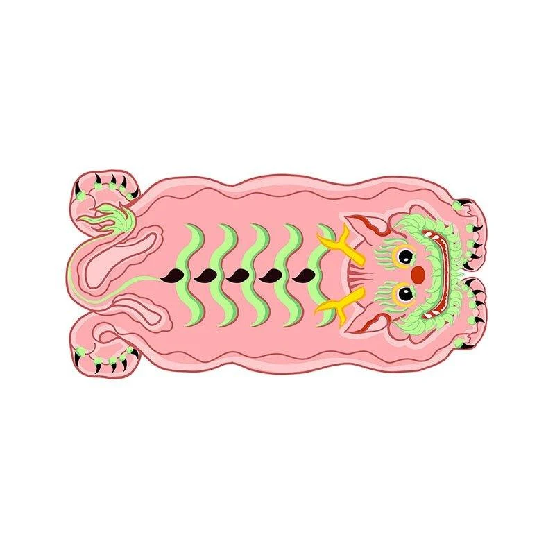 Funny Chubby Dragon Soft Rug -  - #tag1#