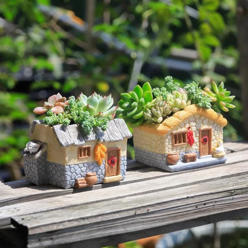 Funny Farmhouse Planter: Vintage Charm for Succulents and Air Plants -