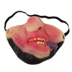 Funny Half Face Horrible Masks Halloween Cosplay Props tag1