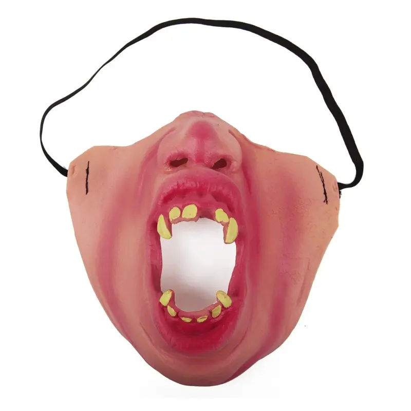 Funny Half Face Horrible Masks Halloween Cosplay Props tag1