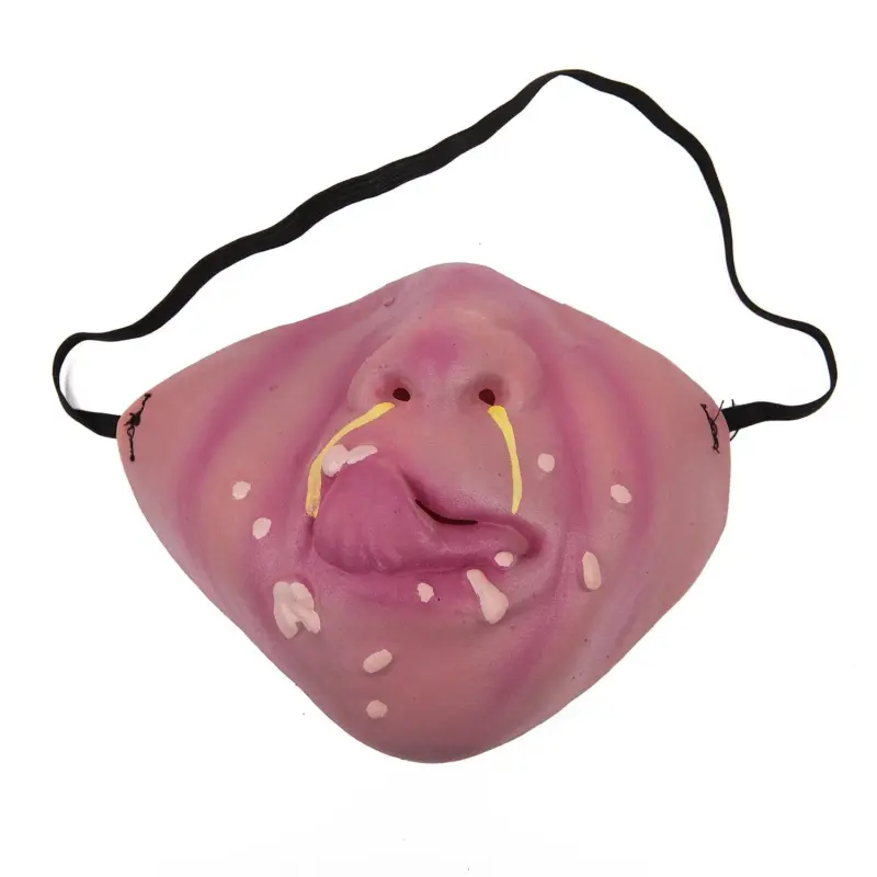 Funny Half Face Horrible Masks Halloween Cosplay Props tag1