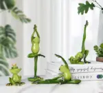 Funny Meditating Yoga Frog Statue