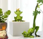Funny Meditating Yoga Frog Statue