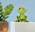 Funny Meditating Yoga Frog Statue