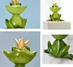 Funny Meditating Yoga Frog Statue