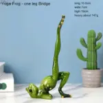 Funny Meditating Yoga Frog Statue