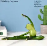 Funny Meditating Yoga Frog Statue