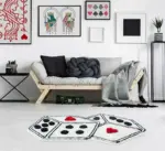 Funny Playroom Tufted Dice Rug
