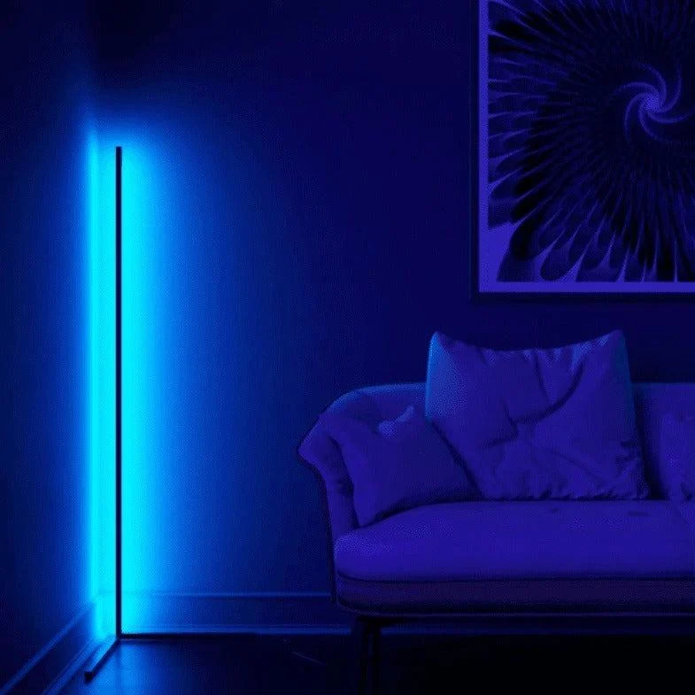 Futuristic RGB Corner Floor LED Light: Transform Your Space with Color -