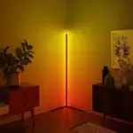 Futuristic RGB Corner Floor LED Light Transform Your Space with Color