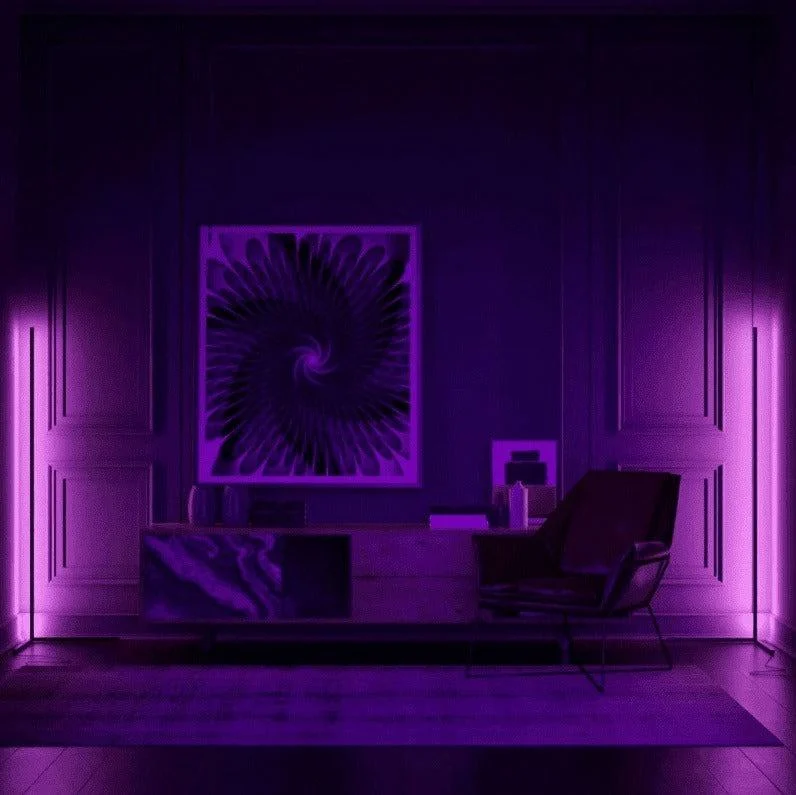 Futuristic RGB Corner Floor LED Light: Transform Your Space with Color -