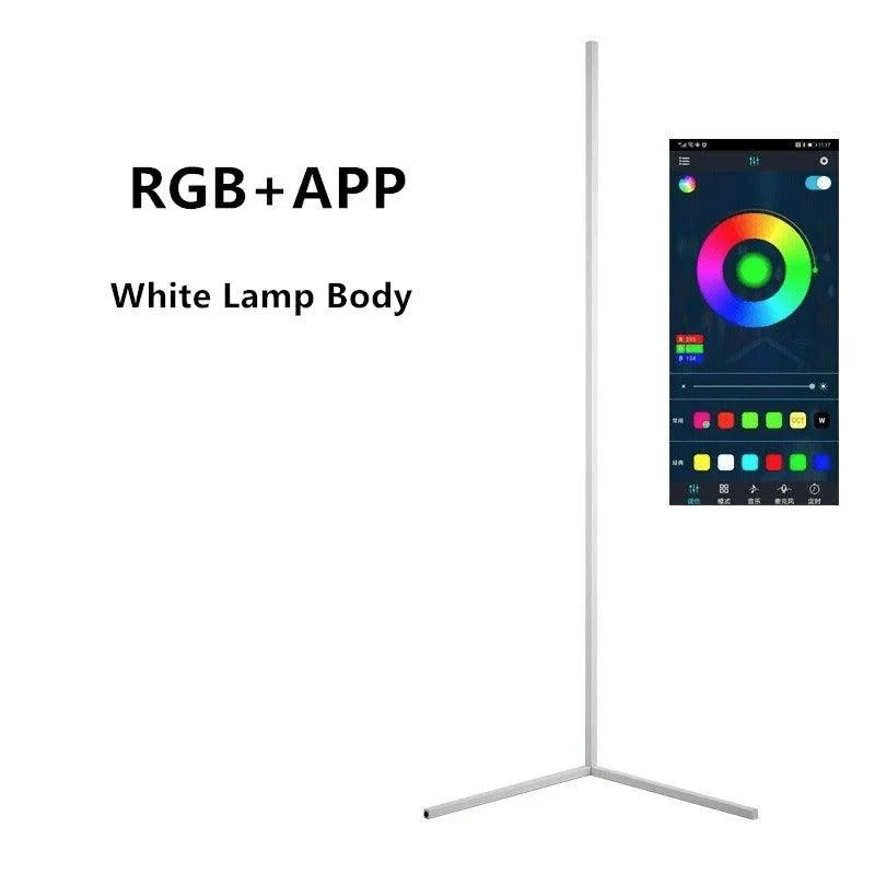 Futuristic RGB Corner Floor LED Light: Transform Your Space with Color -