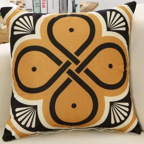 GEOMETRIC BRONZE CUSHION -  - #tag1#
