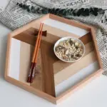 GEOMETRY SPLICE WOODEN SERVING TRAY tag1