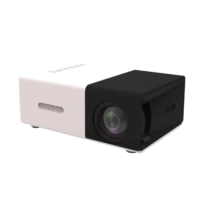 GG1wYG300 Pro LED Mini Projector Supports 1080P HDMI compatible USB Audio Portable Home Media Video Player