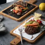 GOLDEN MARBLE SERVING PLATTER tag1