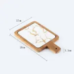 GOLDEN MARBLE SERVING PLATTER tag1