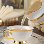 GOLDEN RIM TEACUP COLLECTION SET tag1