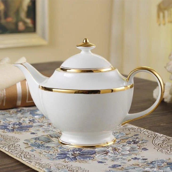 GOLDEN RIM TEACUP COLLECTION SET -  - #tag1#