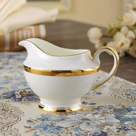 GOLDEN RIM TEACUP COLLECTION SET -  - #tag1#