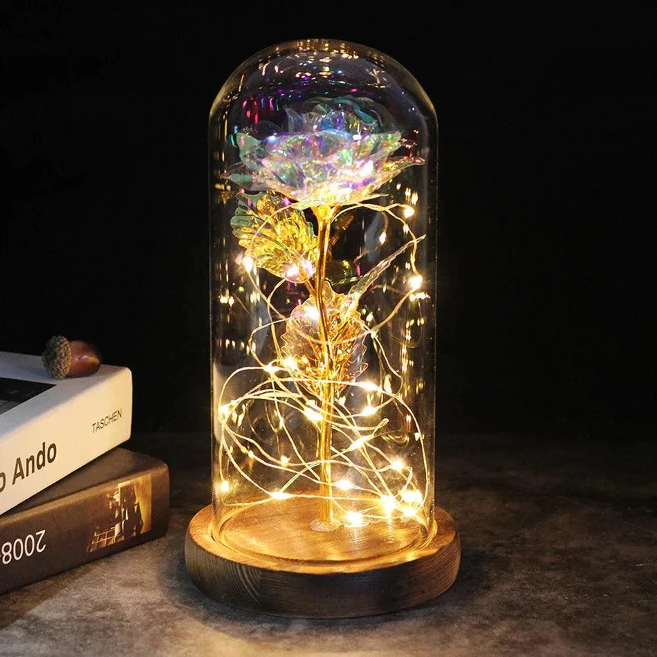Galaxy Rose - A Timeless Beauty in Glass - Valentine's Day Gift -